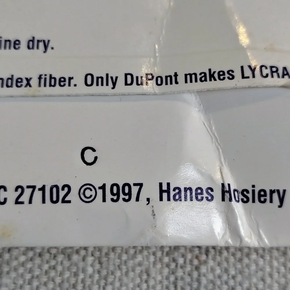 NWT Hanes Womens SZ CD Hanes Too Silky Sheer Pantyhose Pearl Vintage 90s Y2K